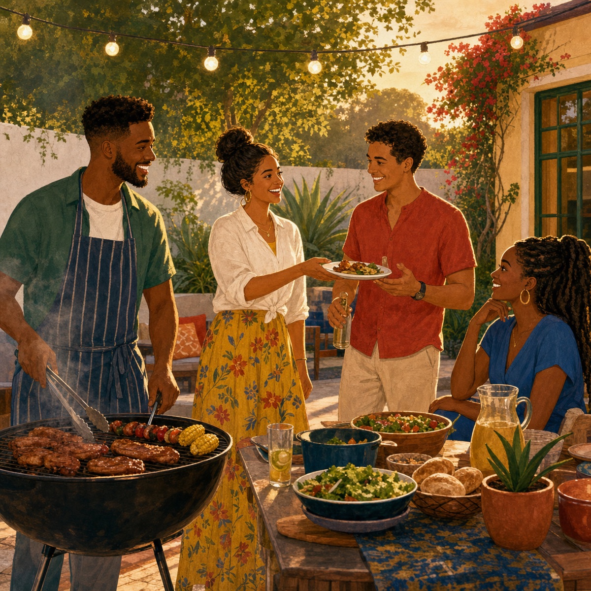 Around the braai